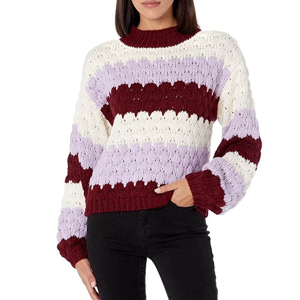 BB Dakota by Steve Madden Hot Balloon Knitted Chunky Sweater - Size M